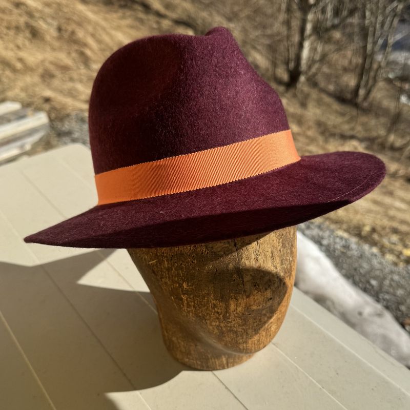 Bogart hatt burgunder