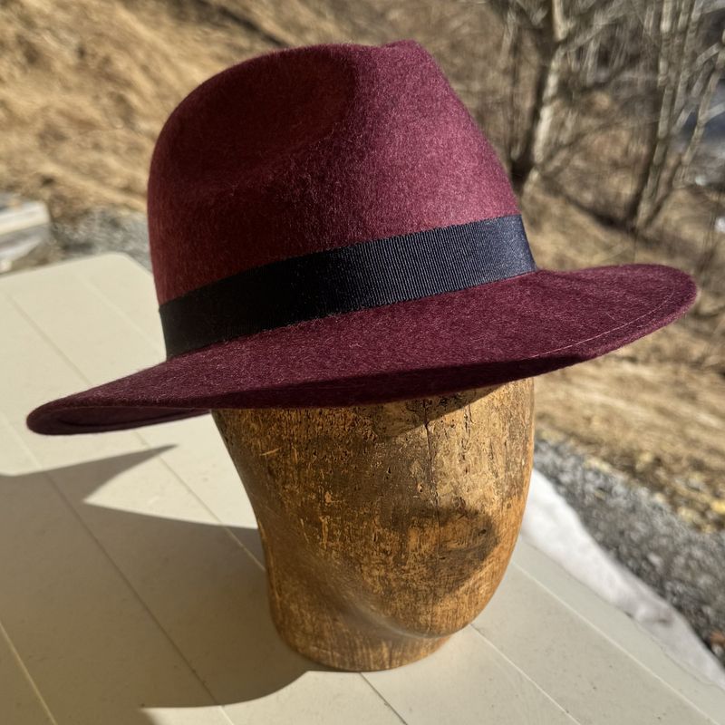 Bogart hatt burgunder